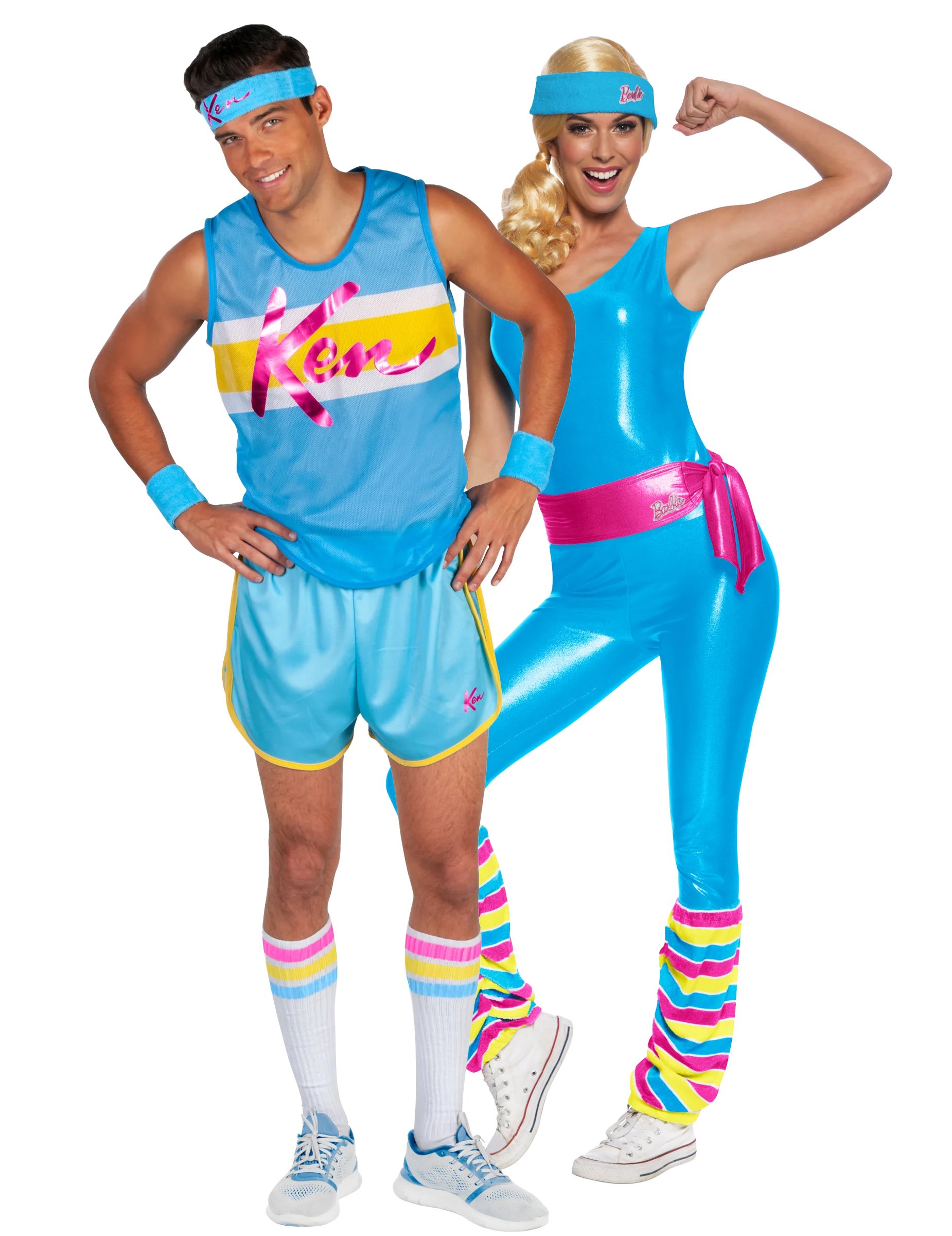 Barbie und Ken Aerobic Paarkostüm Erwachsene