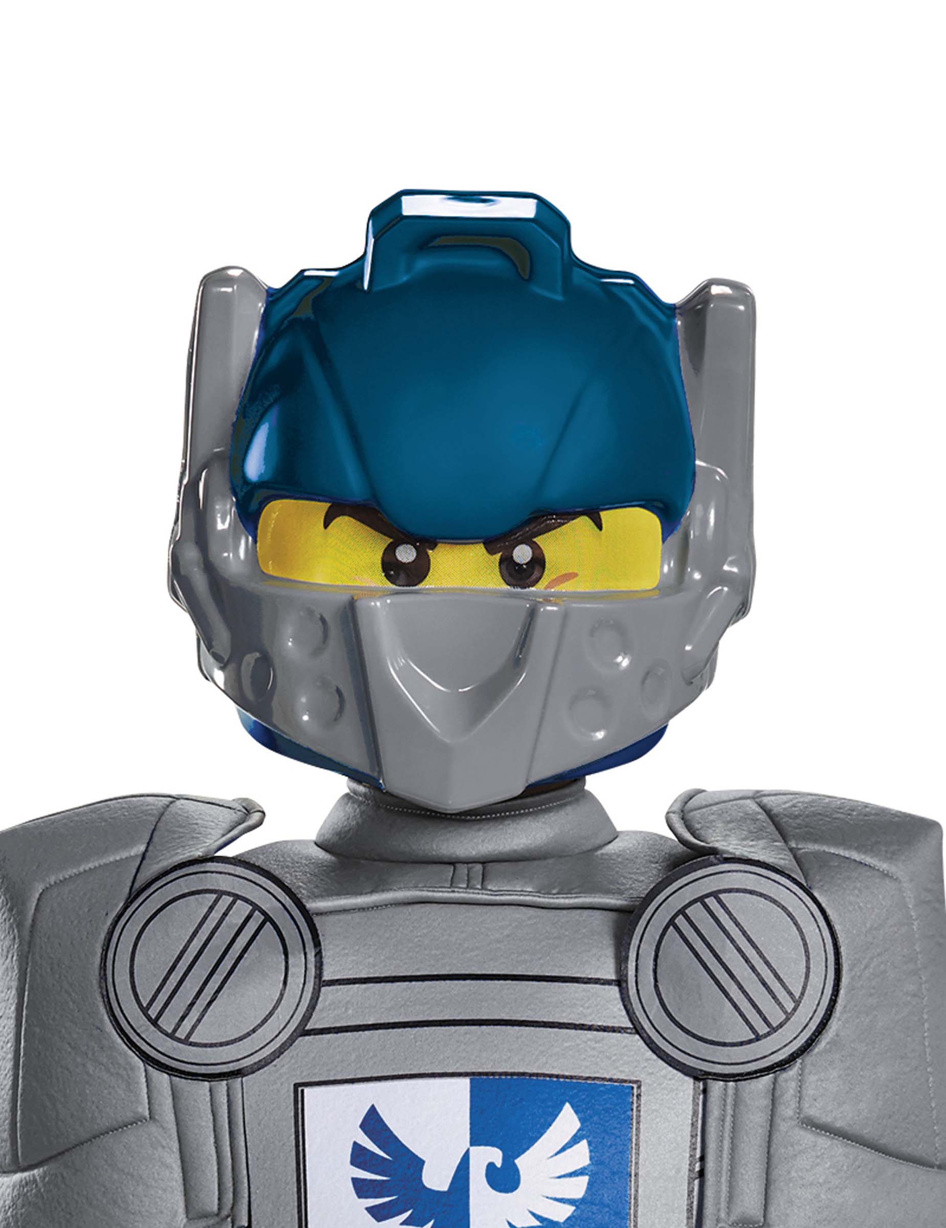 Clay Nexo Knights Lego Kinder-Maske grau-blau