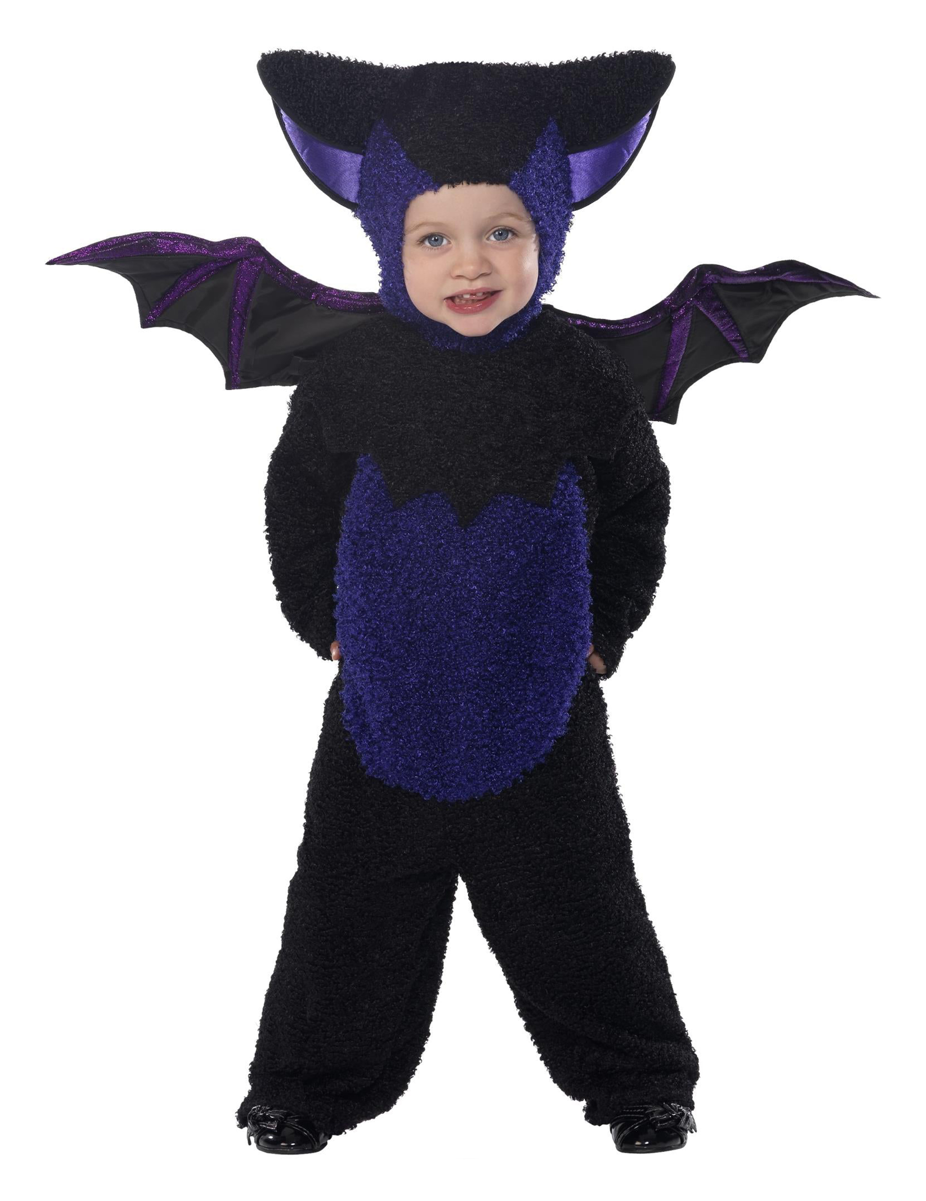 Fledermaus Halloween-Kinderkostüm schwarz-lila