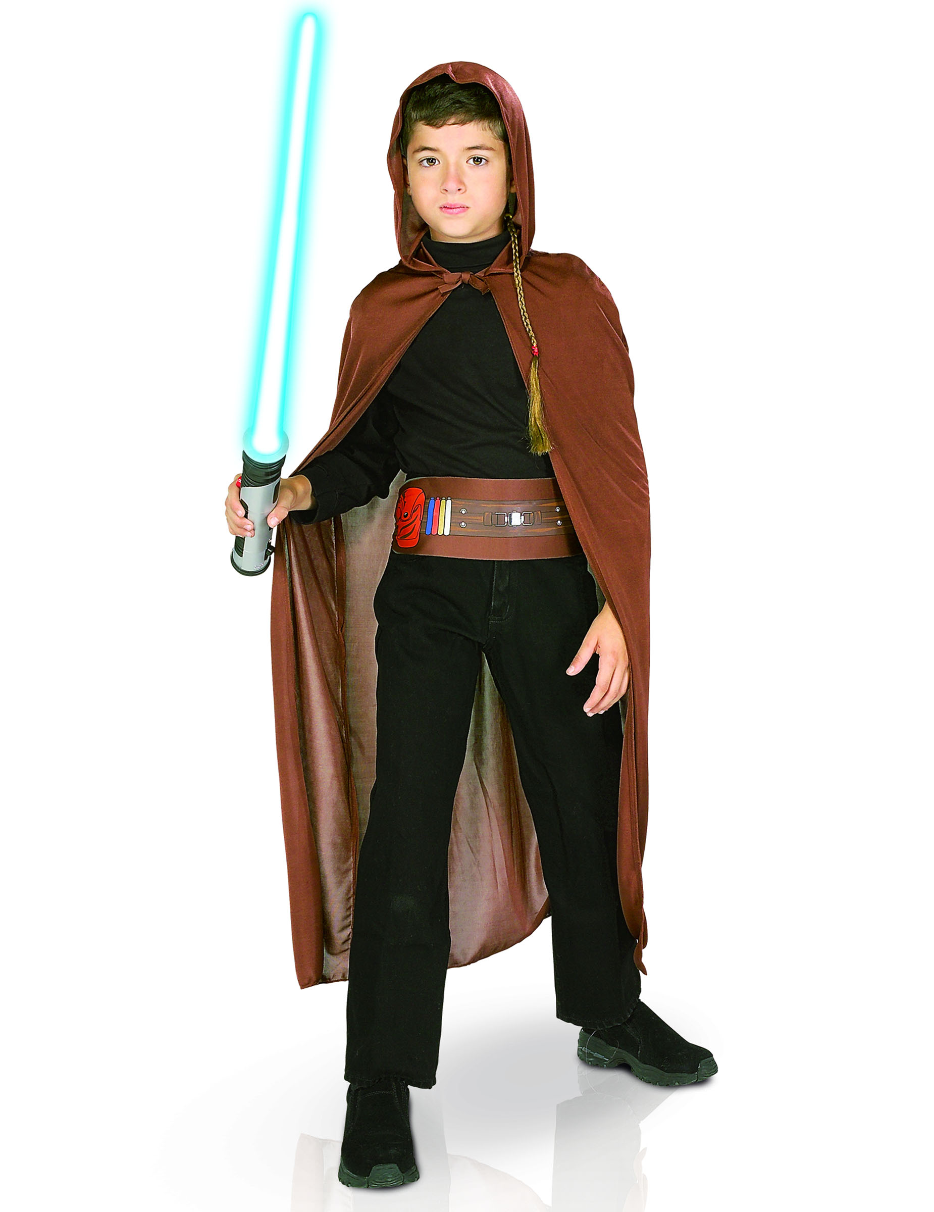 Jedi-Ritter-Set Star Wars-Kinderkostüm braun