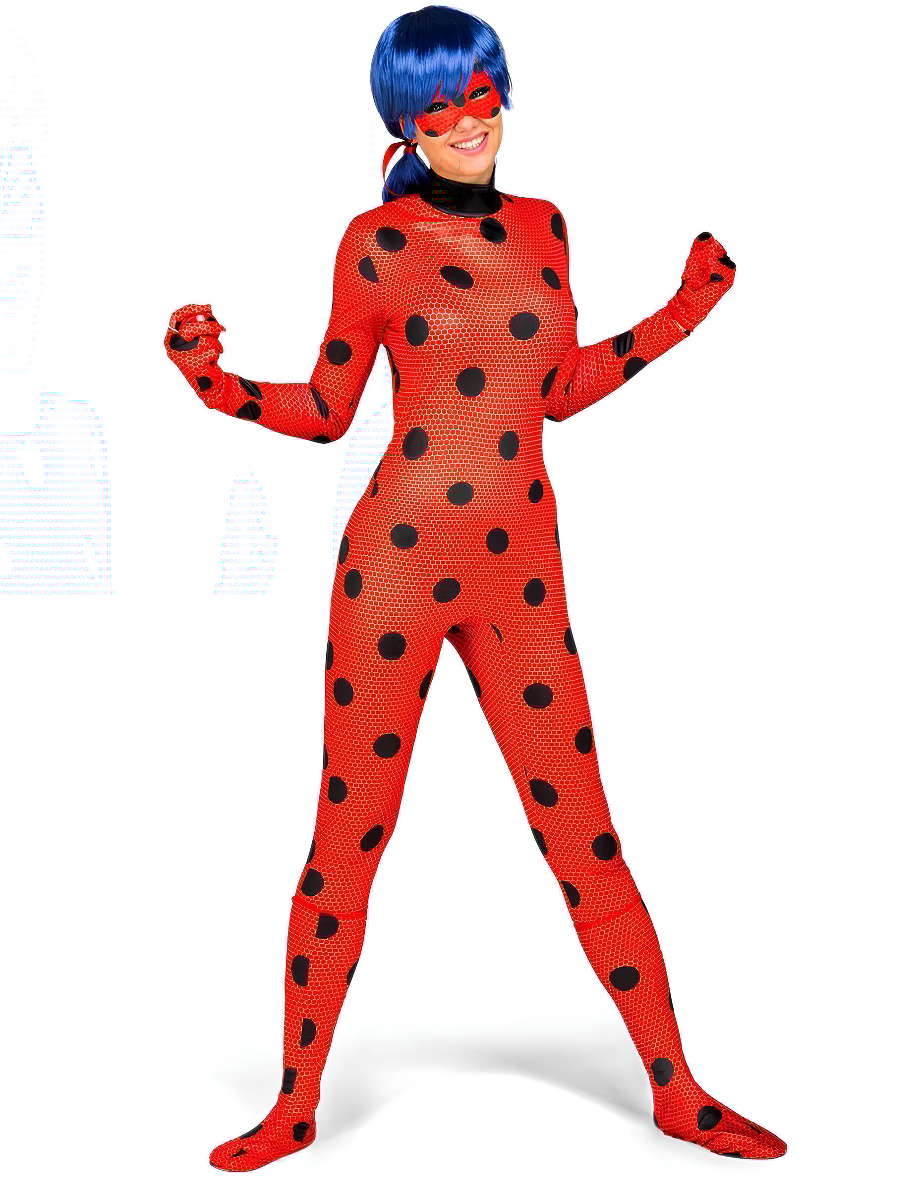 Ladybug-Damenkostüm Miraculous-Lizenzkostüm rot-schwarz