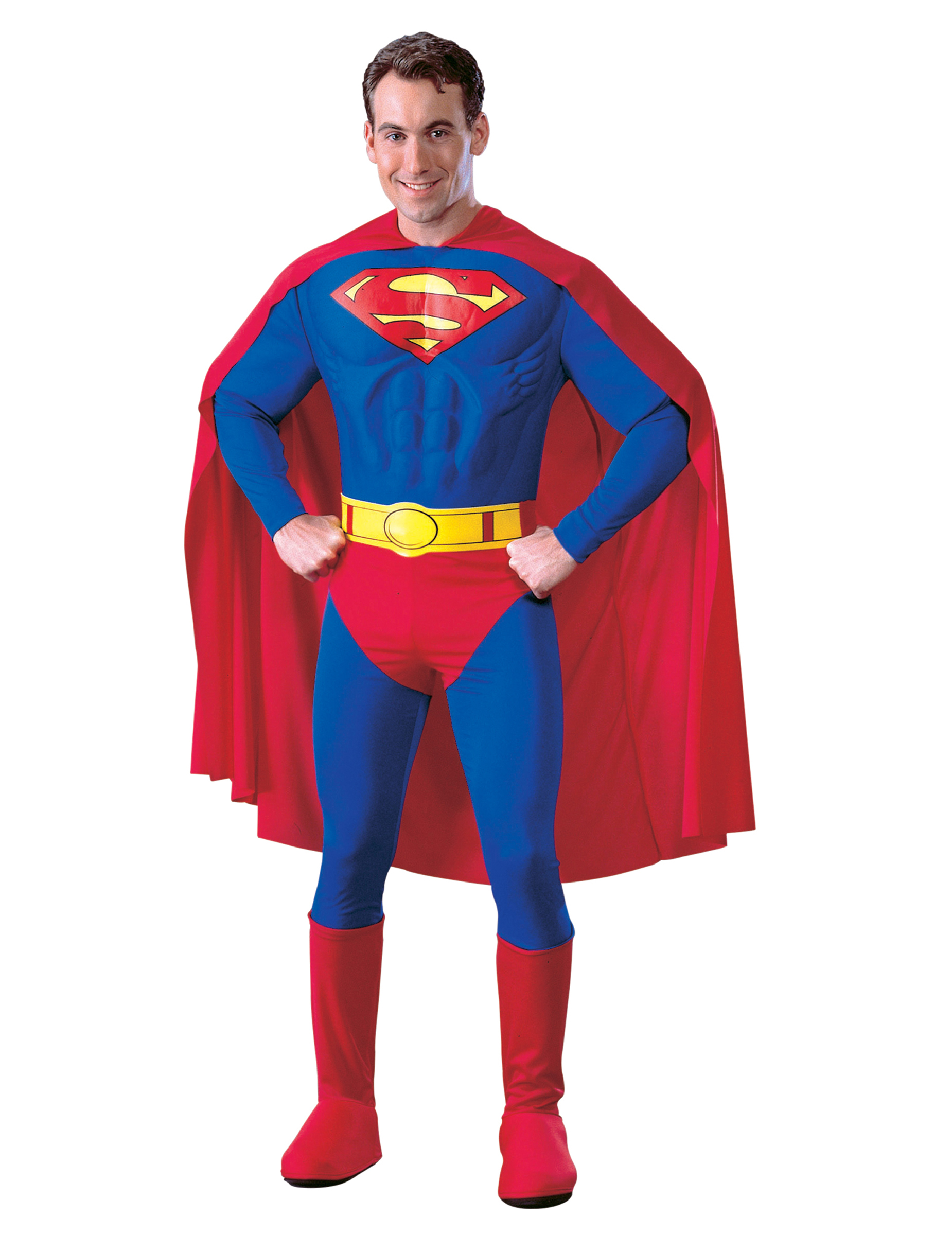 Superman Kostüm Superheld Lizenzware blau-rot
