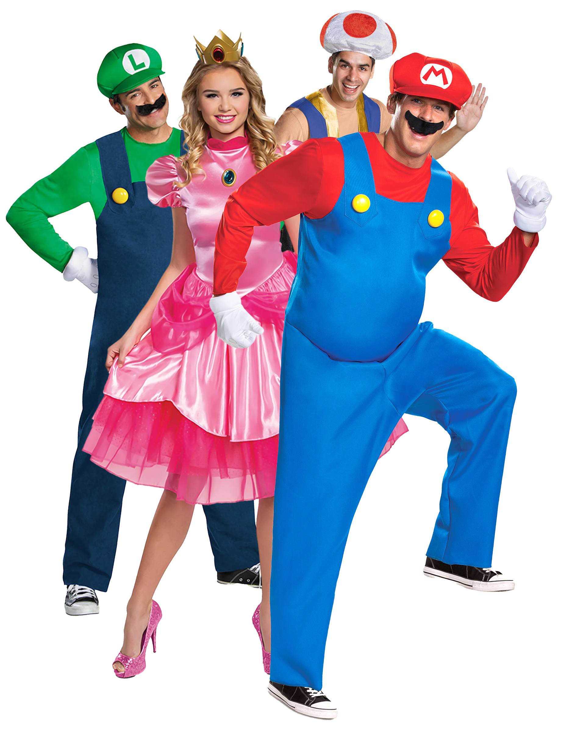 Super Mario Erwachsenen Gruppenkostüm