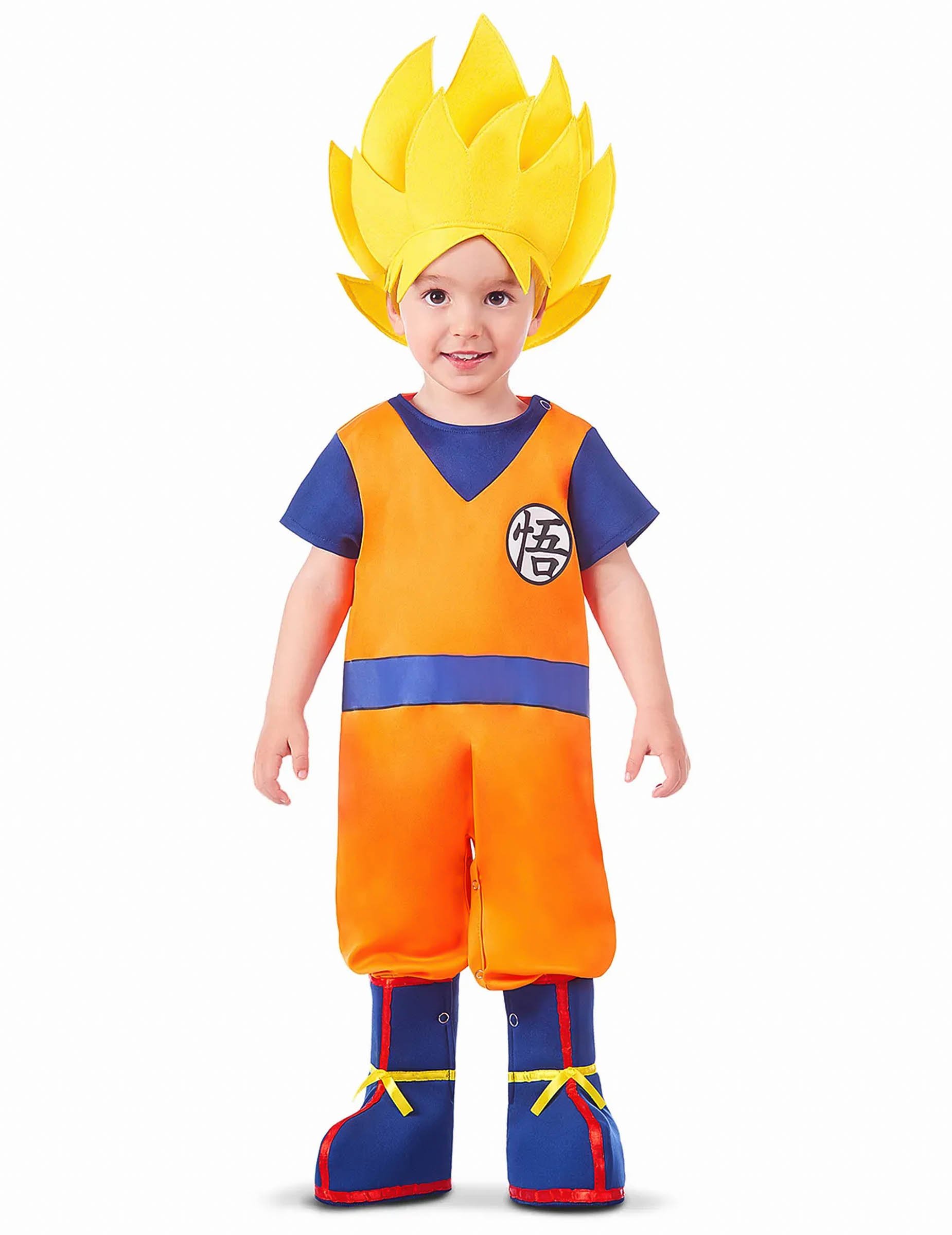 Dragon Ball Z Kinderkostüm Overall 3-teilig orange-blau