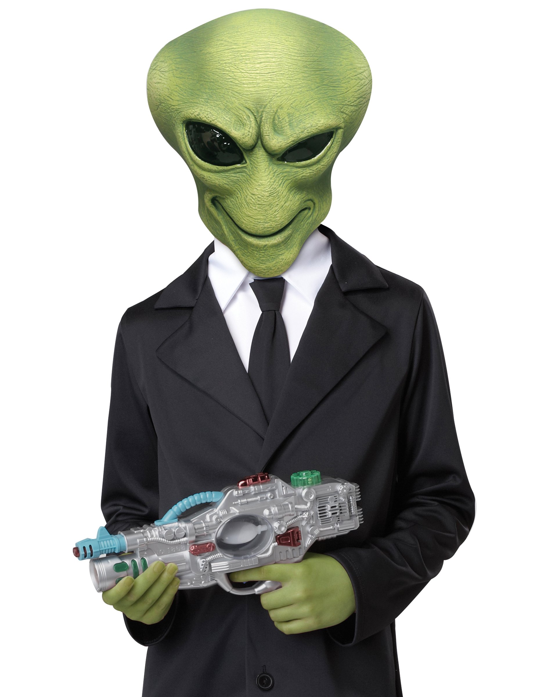 Horror Alien Maske mit Händen grün