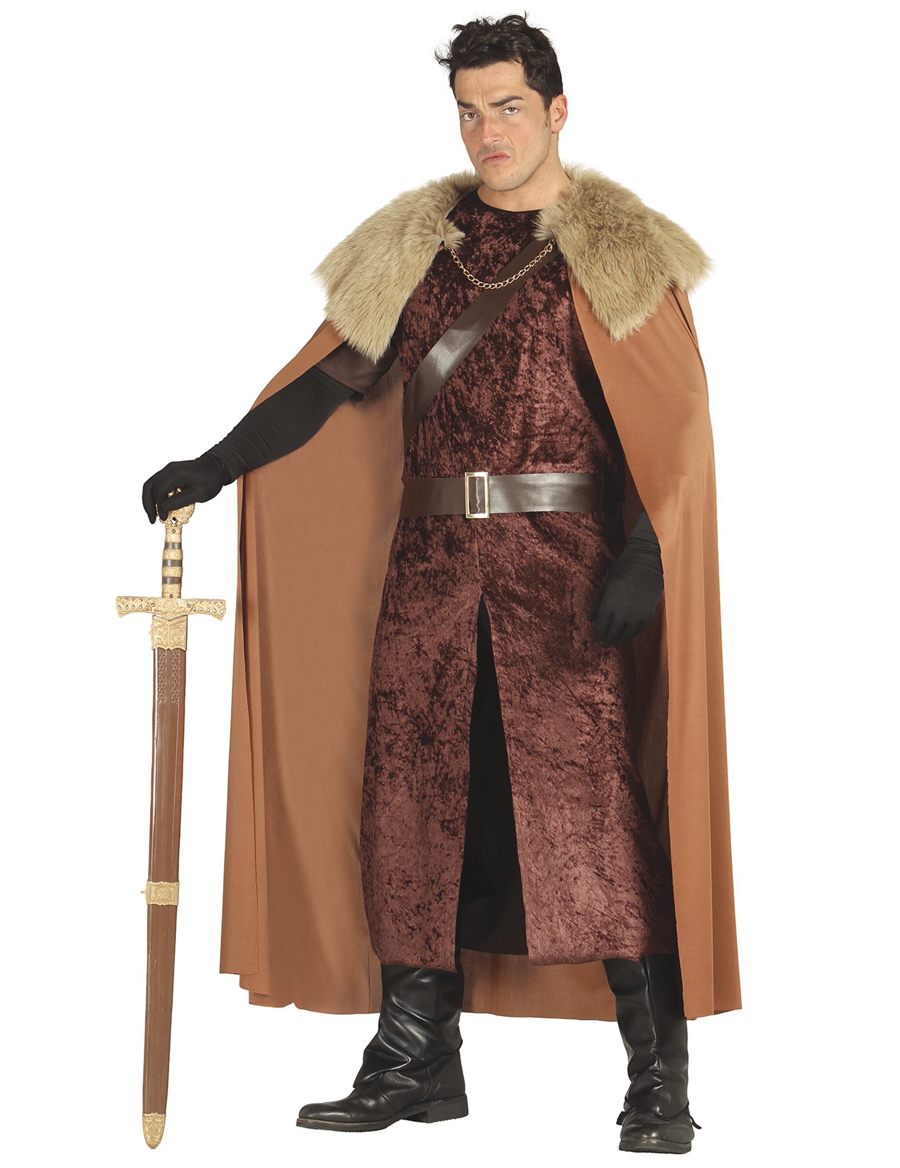 König des Nordens Kostüm für Herren braun-beige
