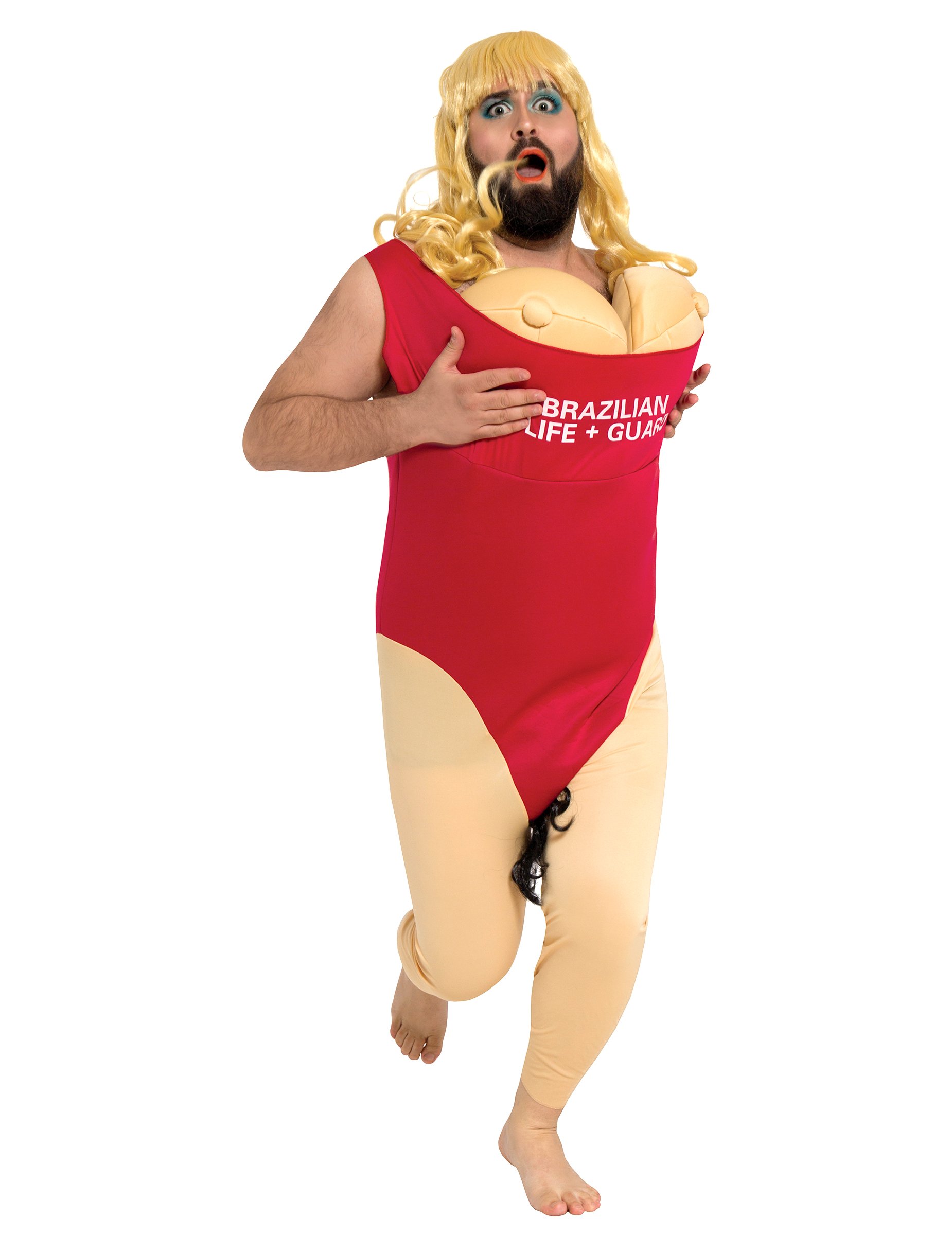 Witziges Rettungsschwimmer Kostüm für Herren Plus Size