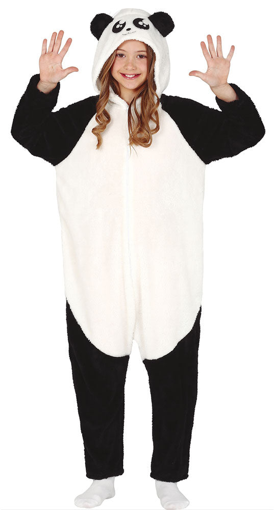 Panda Jumpsuit Overall Kinderkostüm - Kinder 5-6 Jahre weiß | Karneval & Fasching | Kostüme.com